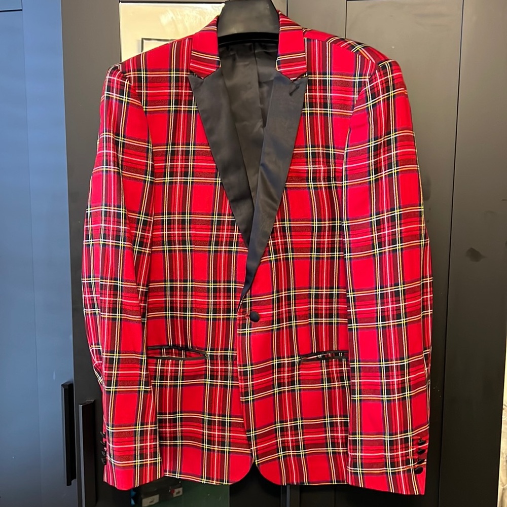Men’s tartan blazer